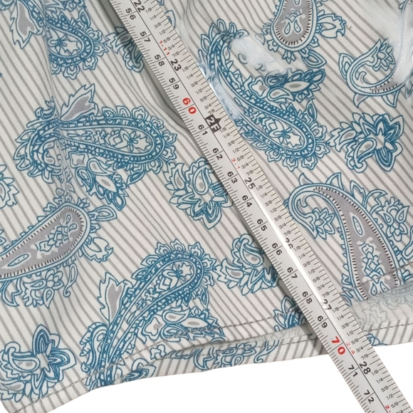 Cody James Men's Blue Paisley Pearl Snap Western Shirt Long Sleeve Size XL - Picture 6 of 7